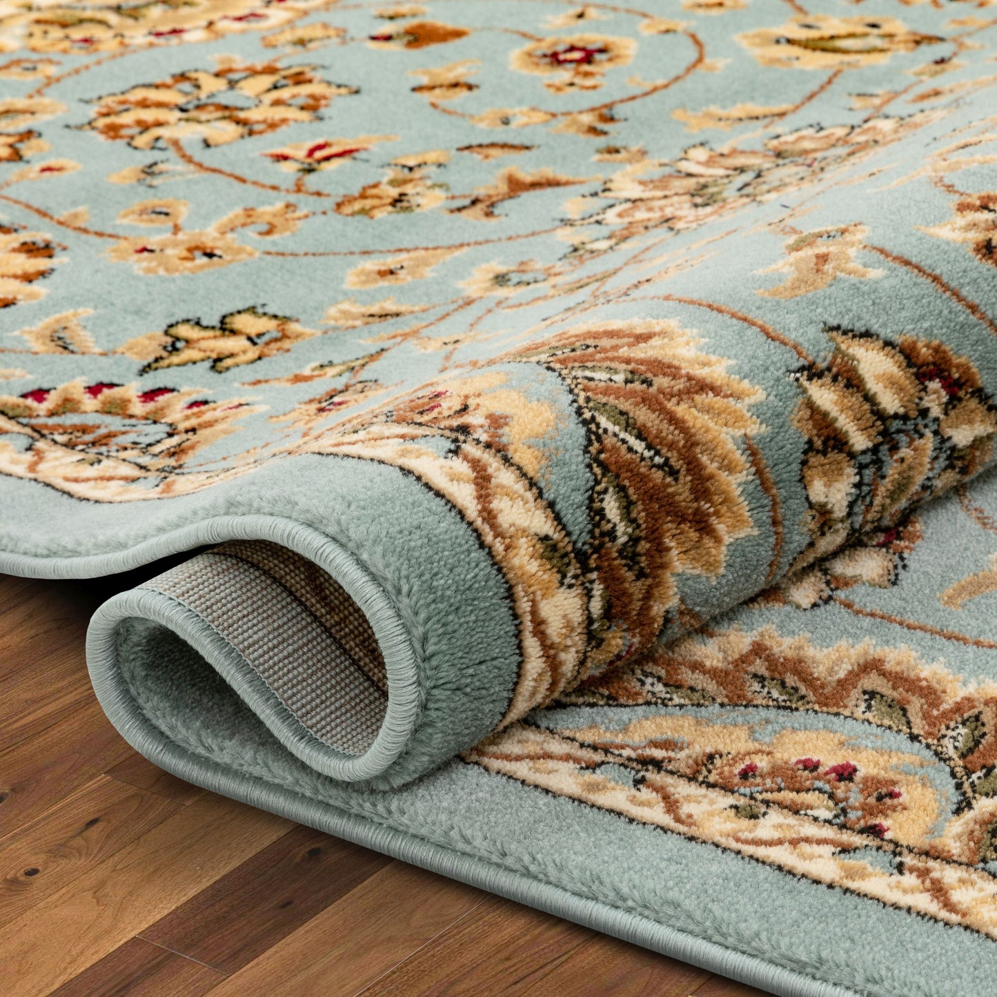 Bahia Traditional Oriental Persian Blue Rug 54504
