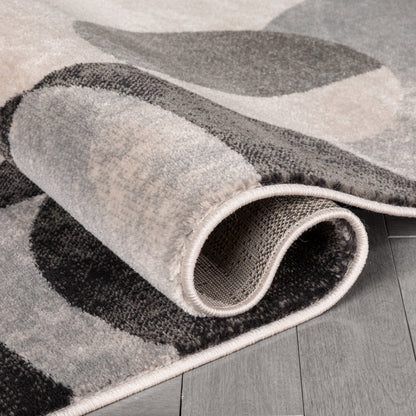 Avi Modern Geometric Grey Green Rug 54515