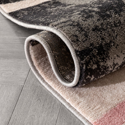 Shai Modern Geometric Grey Blush Rug 54529