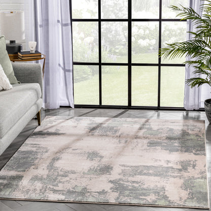 Kalia Modern Abstract Grey Green Rug 54555