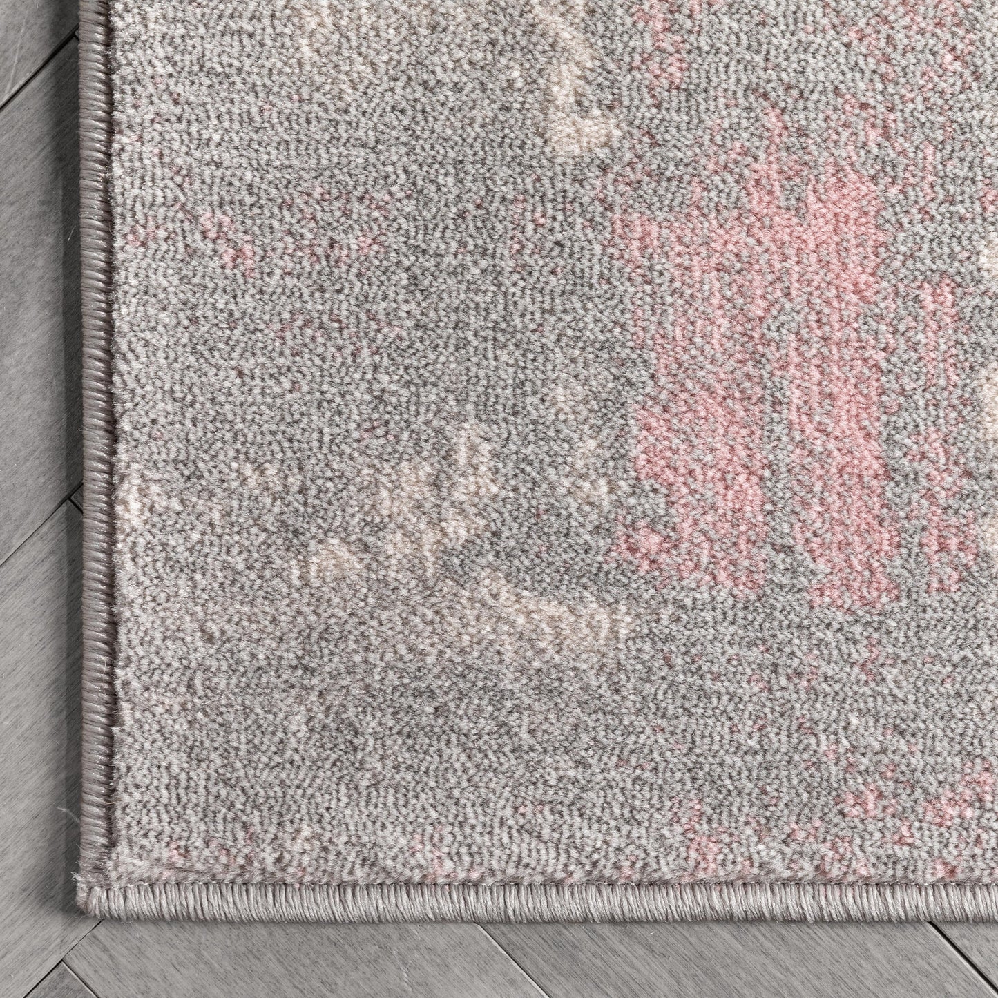 Kalia Modern Abstract Grey Blush Rug 54559