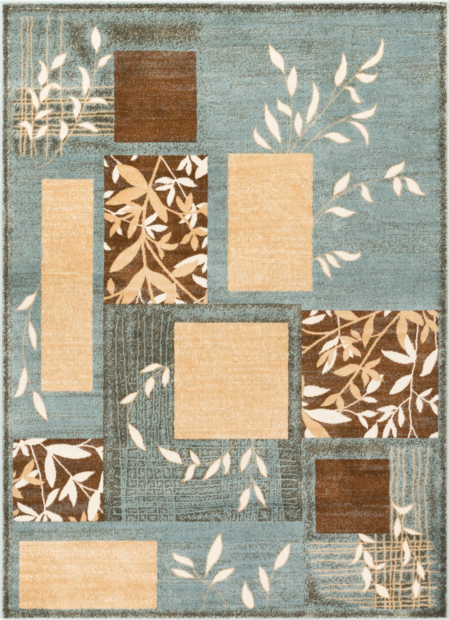 Hannover Light Blue Modern Rug 54736