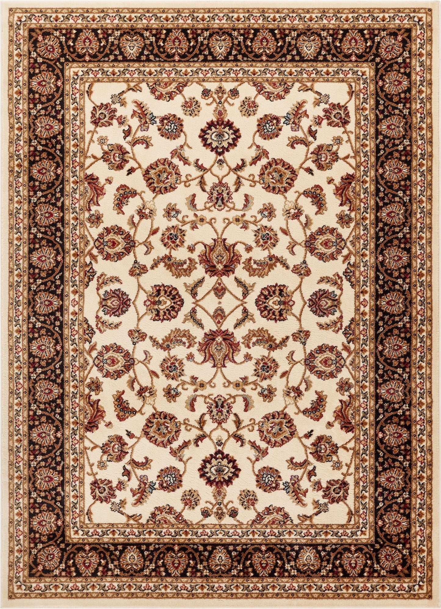 Sarouk Ivory Traditional Rug 54932