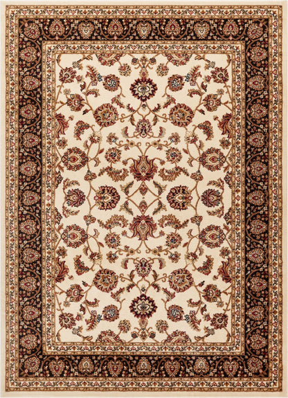 Sarouk Ivory Traditional Rug 54932