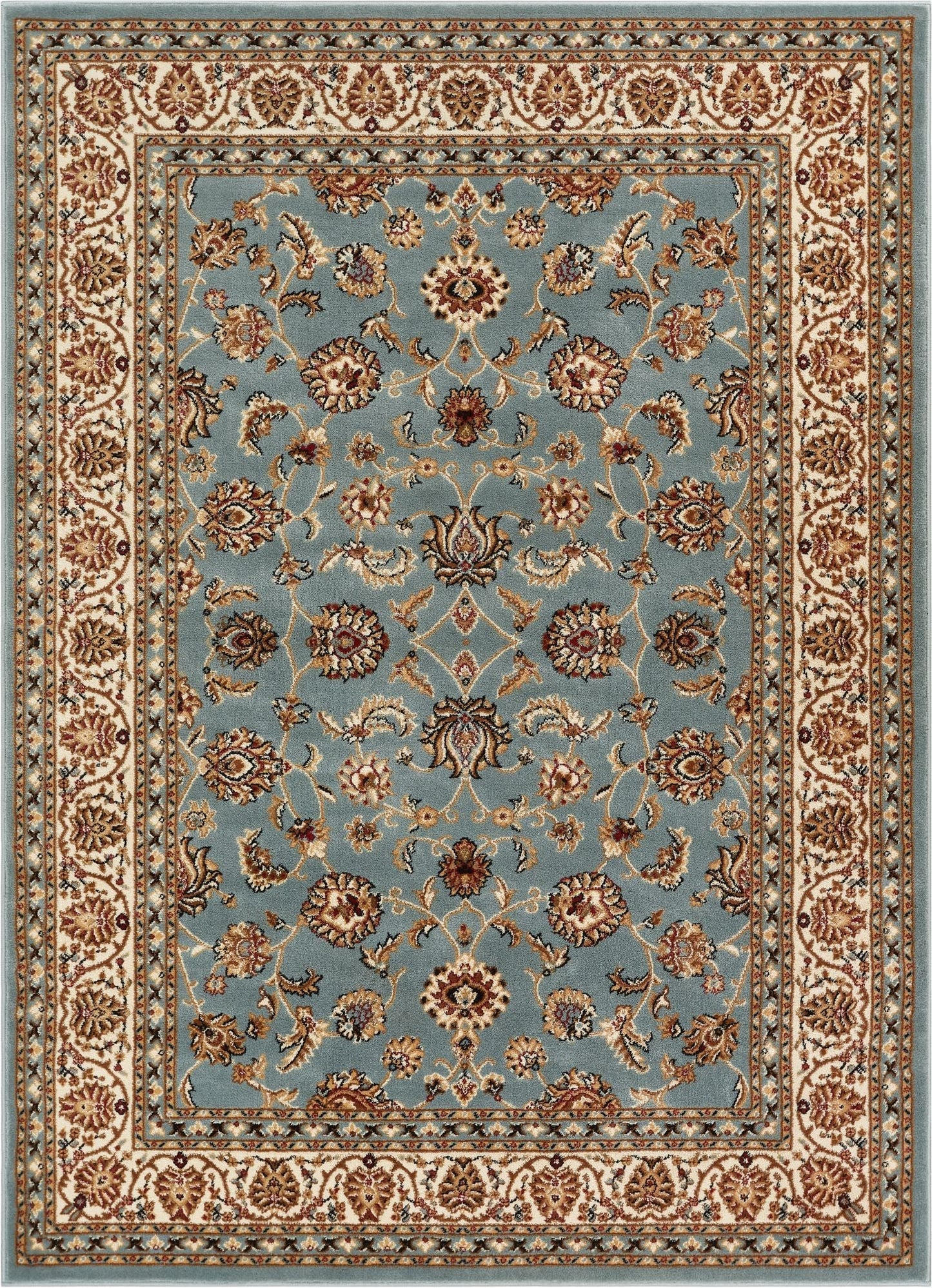 Sarouk Light Blue Traditional Rug 54936