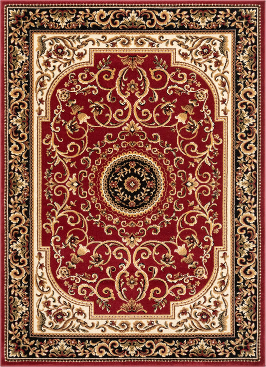 Casbah Traditional Oriental Medallion Persian Red Rug 54940