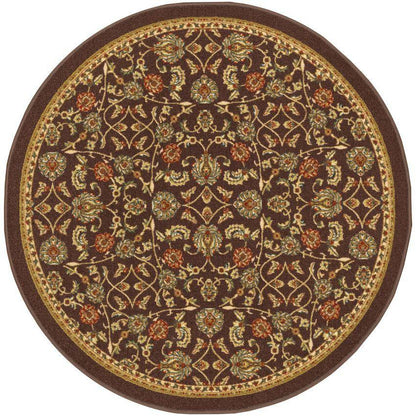 Tabriz Black Traditional Non Slip Washable Rug 6633