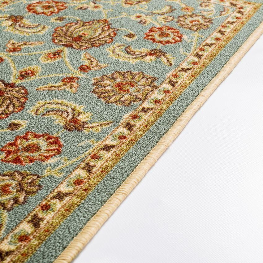 Tabriz Blue Traditional Non Slip Washable Rug 6636