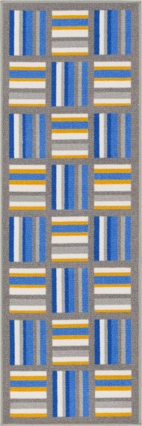 Felixtowe Multi Geometric Non Slip Washable Rug 6746