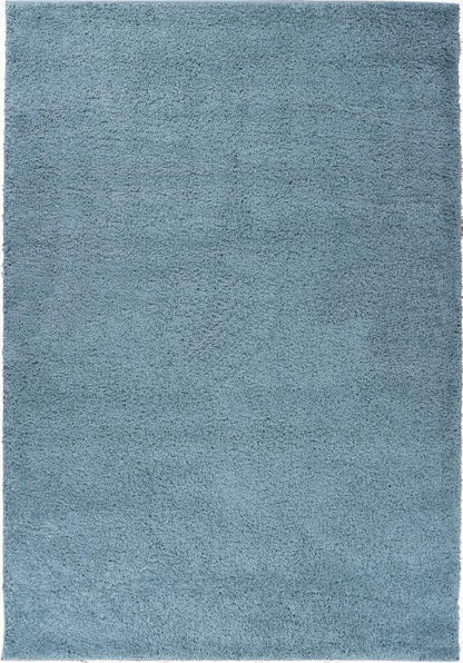 Plain Light Blue Modern Solid Rug 7041