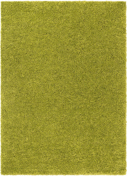 Plain Green Solid Rug 7045