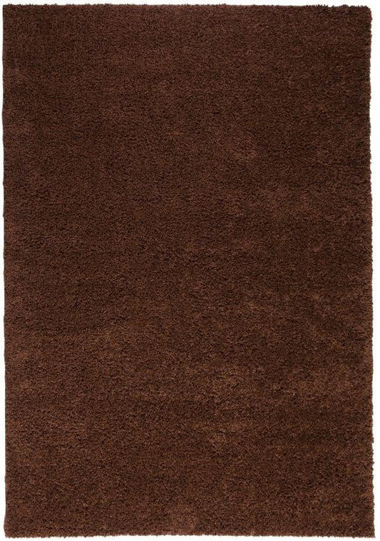 Plain Coffee Bean Contemporary Rug 7048