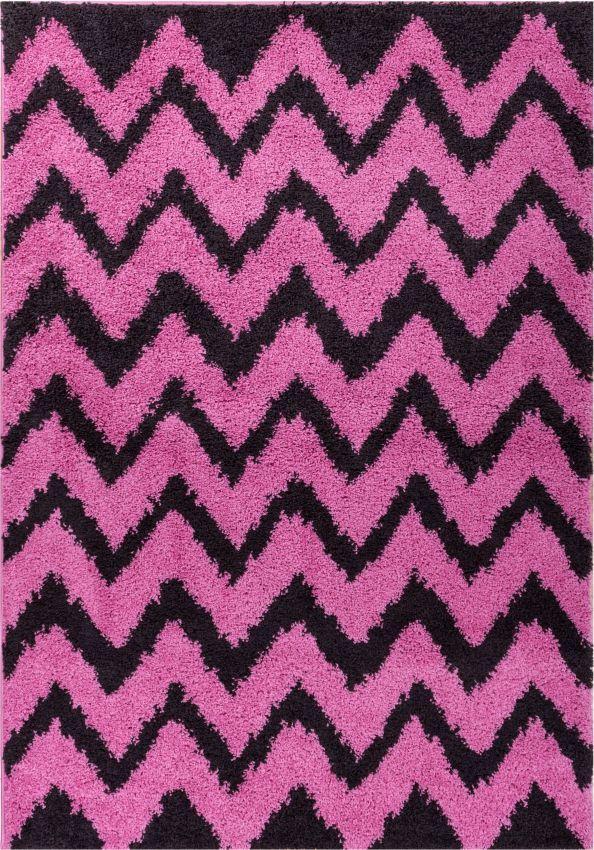 Passion Chevron Fuchsia Modern Rug 7057