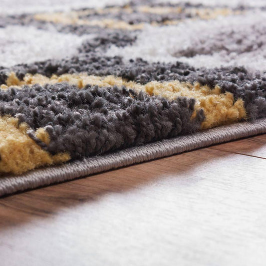 Tiergarten Helix Grey Gold Modern Rug 7066