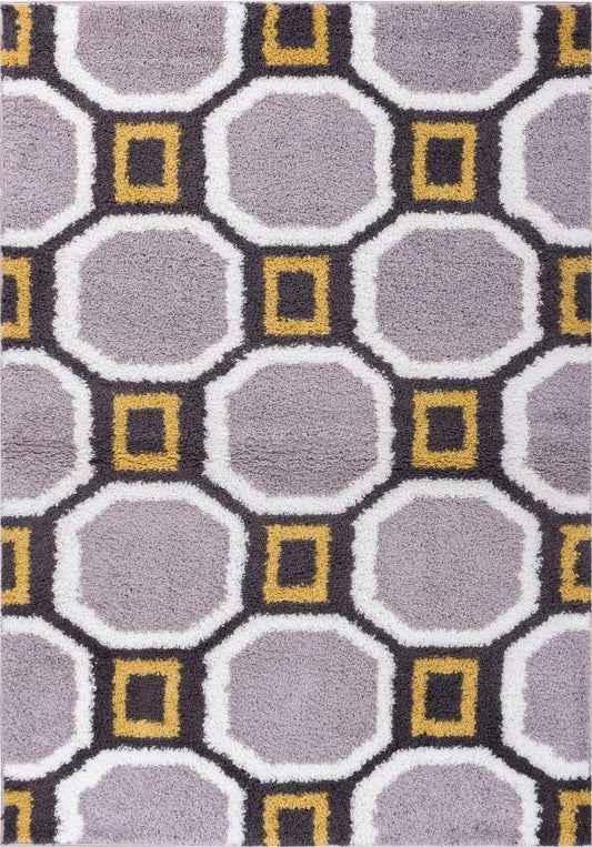 Tiergarten Helix Grey Gold Modern Rug 7066