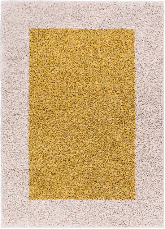 Cozumel Gold Modern Border Rug 7121