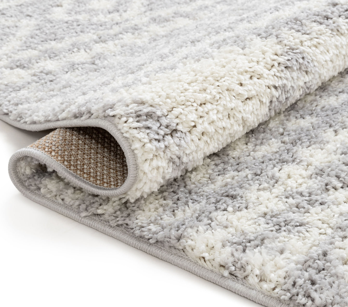 Cossima Tribal Moroccan Grey Shag Rug 7777