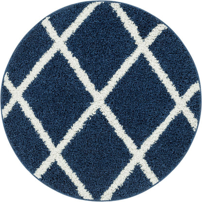 Cole Blue Modern Rug 7884