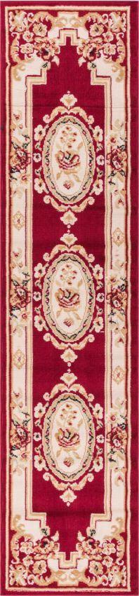 Medallion Centre Red Traditional Rug 8460