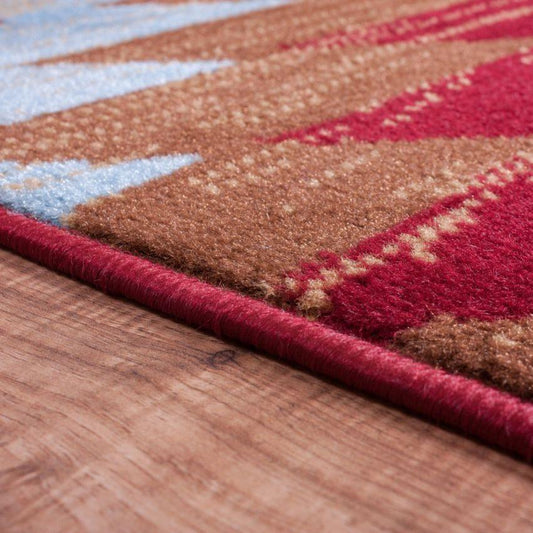 Alamo Southwestern Red Southwestern Rug 8480