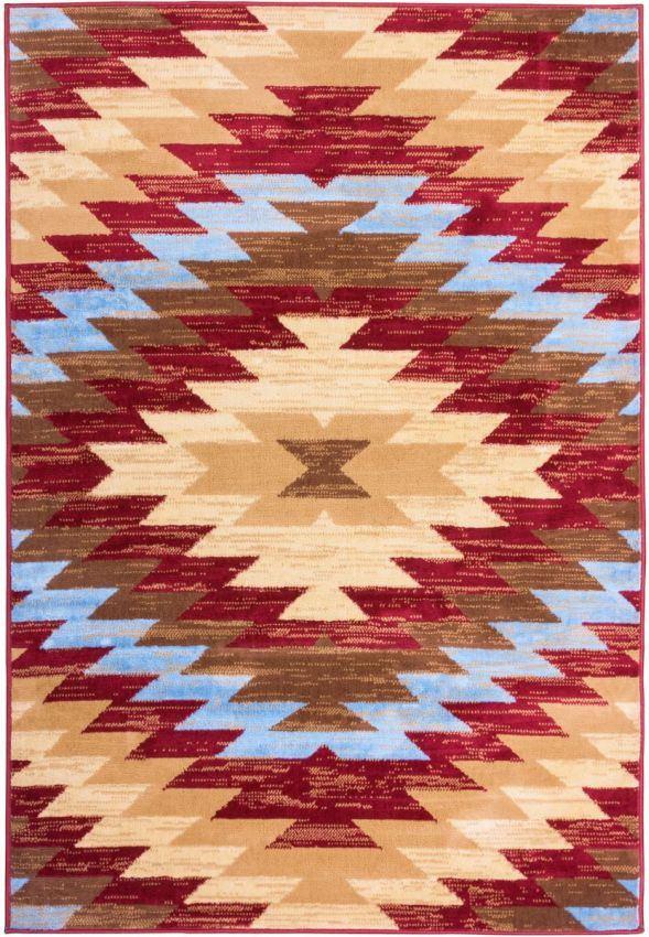 Alamo Southwestern Red Southwestern Rug 8480