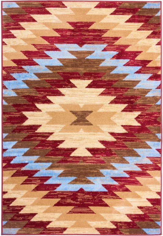 Alamo Southwestern Red Southwestern Rug 8480