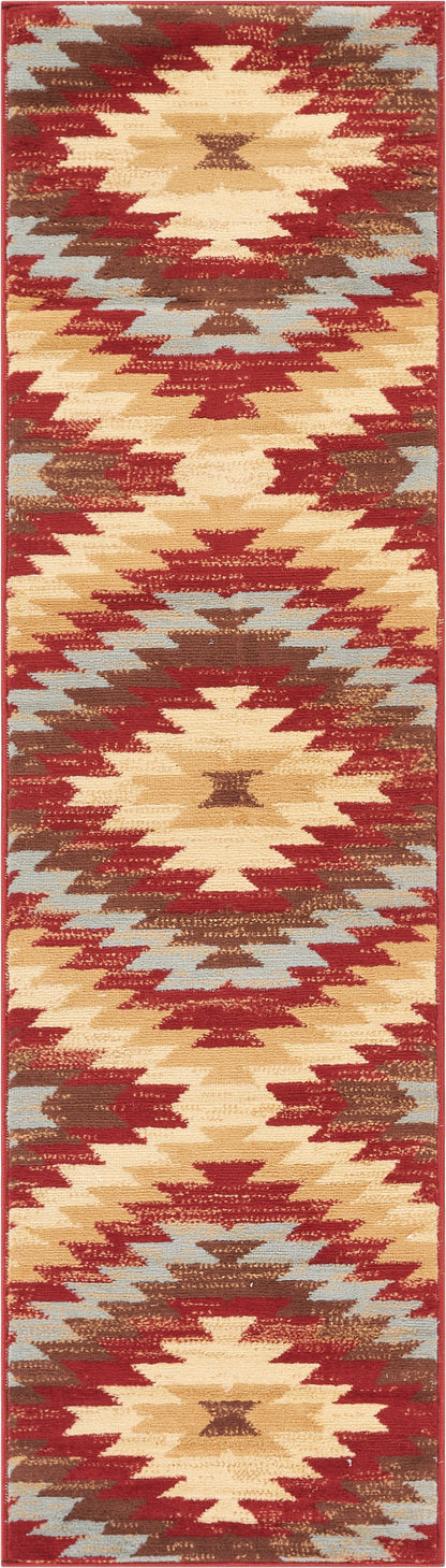 Alamo Southwestern Red Southwestern Rug 8480