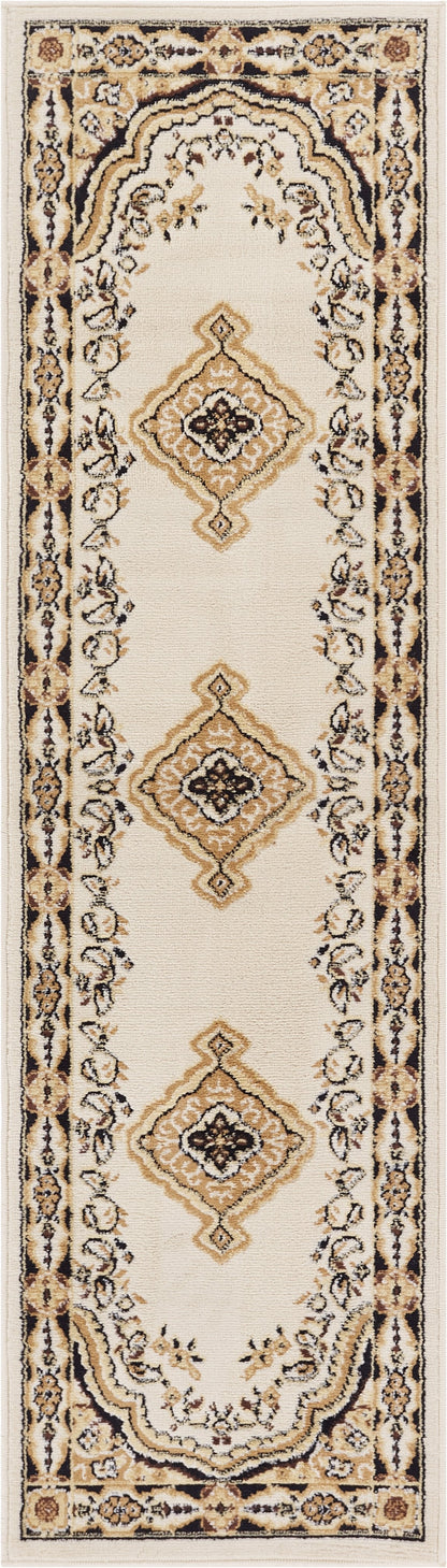 Tehran Traditional Ivory Traditional Rug 8572
