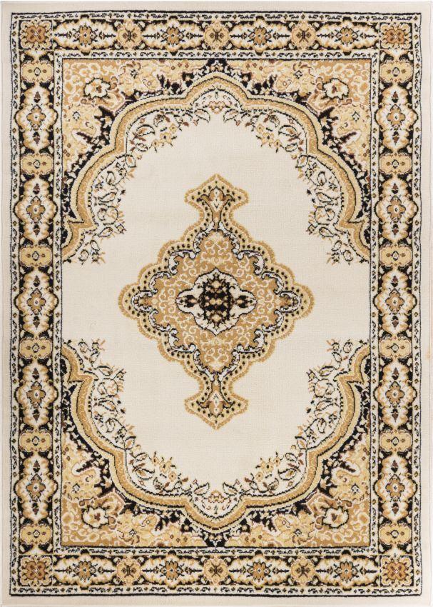 Tehran Traditional Ivory Traditional Rug 8572