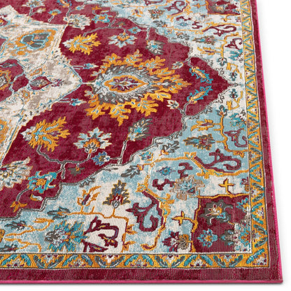 Ari Red Vintage Serapi Medallion Rug AE-00