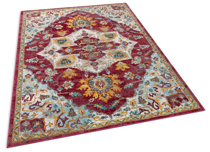 Ari Red Vintage Serapi Medallion Rug AE-00