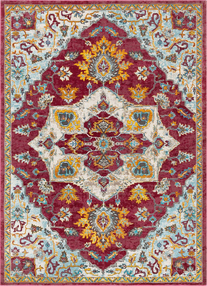 Ari Red Vintage Serapi Medallion Rug AE-00