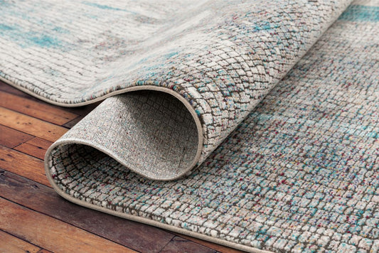 Sloane Blue Vintage Abstract Mosaic Rug AE-44