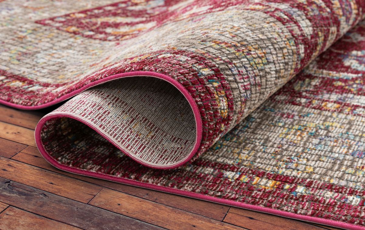 Vanessa Red Vintage Oriental Persian Mosaic Rug AE-50