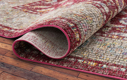 Vanessa Red Vintage Oriental Persian Mosaic Rug AE-50
