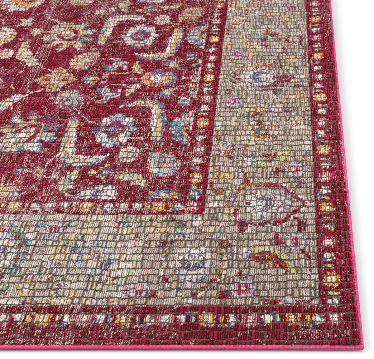 Vanessa Red Vintage Oriental Persian Mosaic Rug AE-50