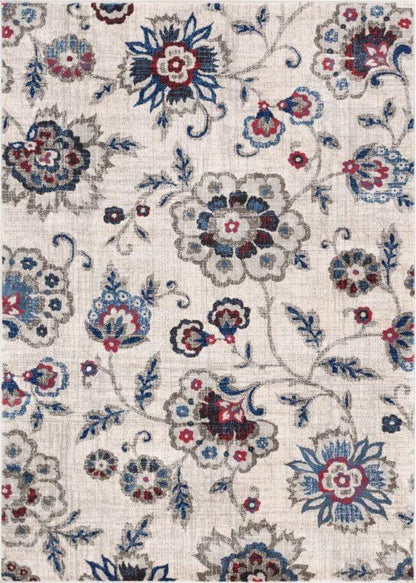 Botanical Dream Beige Vintage Floral Rug AM-52