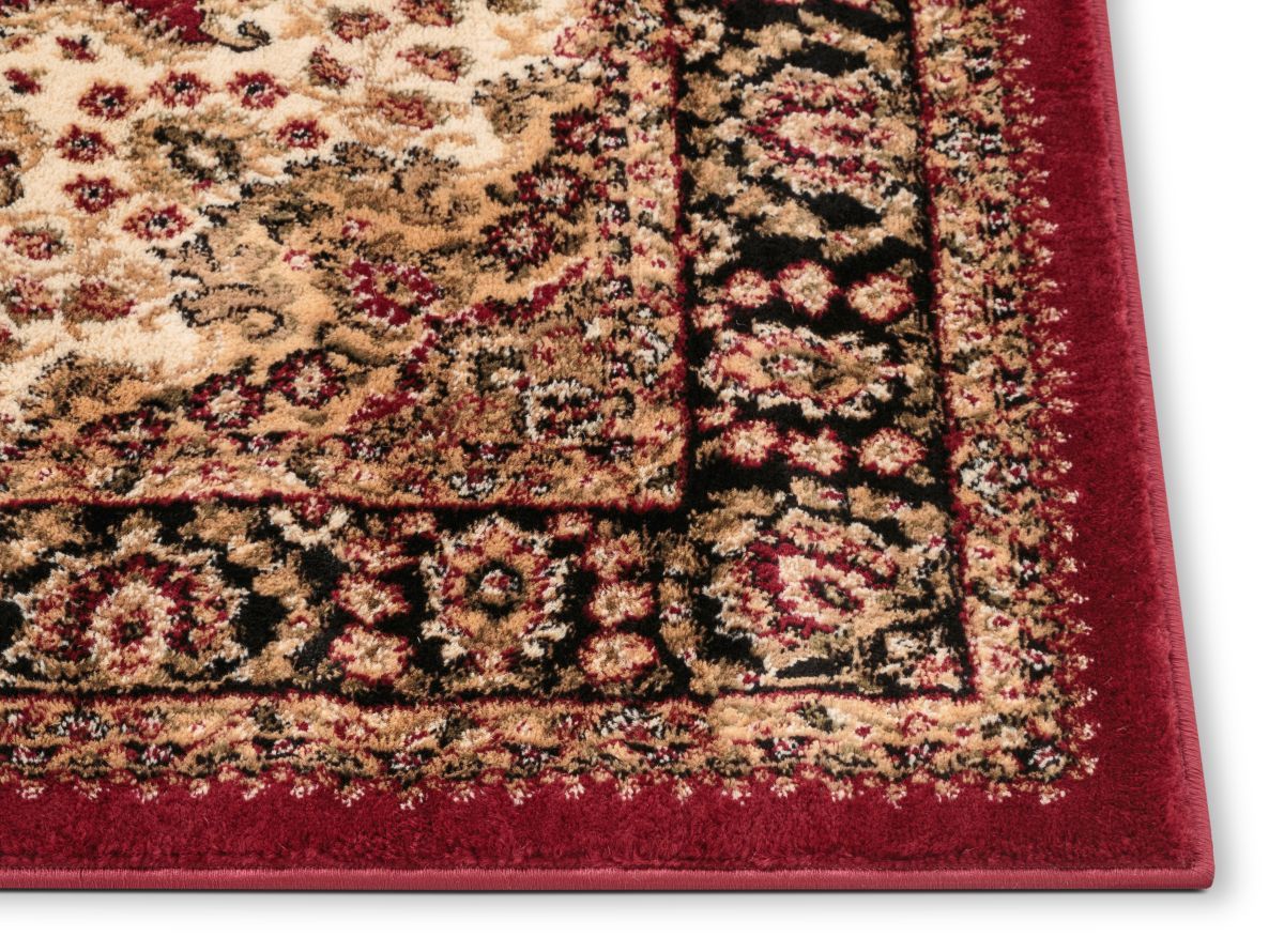 Mahal Traditional Oriental Persian Medallion Red Rug AU-90