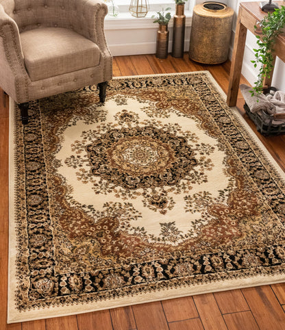 Mahal Ivory Traditional Rug AU-92