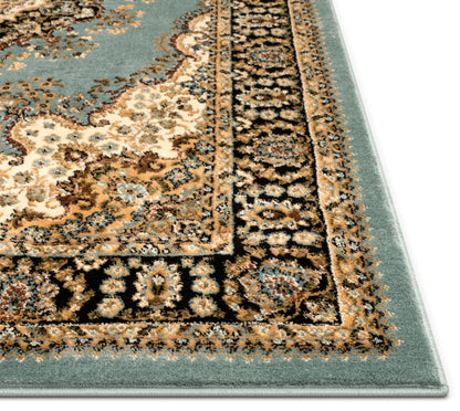 Mahal Blue Traditional Oriental Persian Rug AU-94