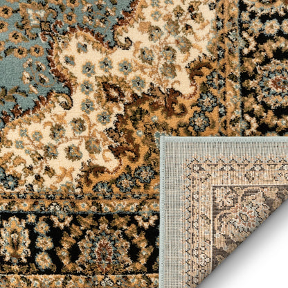 Mahal Blue Traditional Oriental Persian Rug AU-94