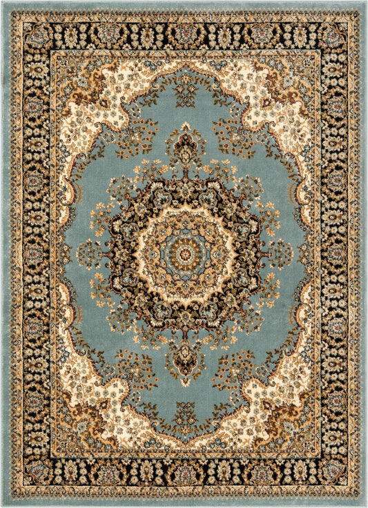 Mahal Blue Traditional Oriental Persian Rug AU-94