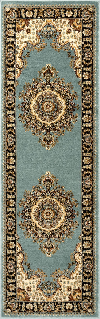 Mahal Blue Traditional Oriental Persian Rug AU-94