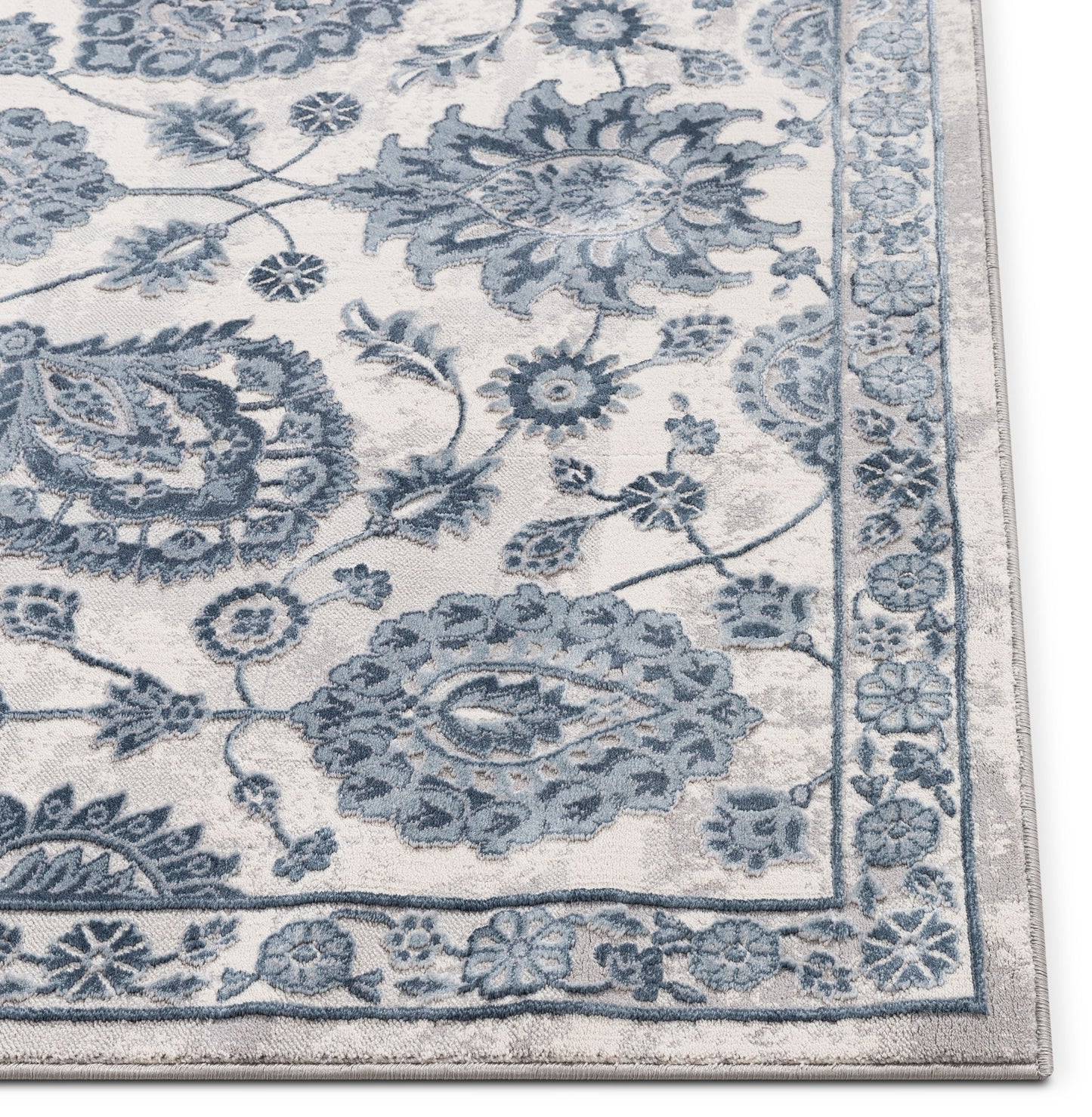 Madison Vintage Floral Ivory High-Low Rug AV-42