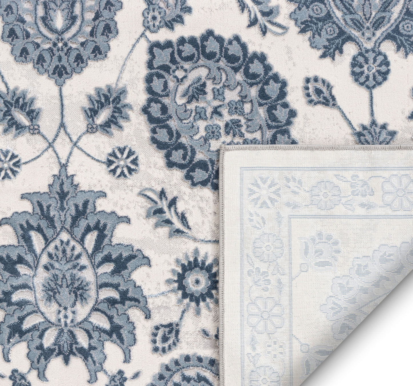 Madison Vintage Floral Ivory High-Low Rug AV-42