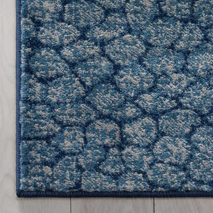 Asher Modern Pebbled Blue Soft Rug BAL-14