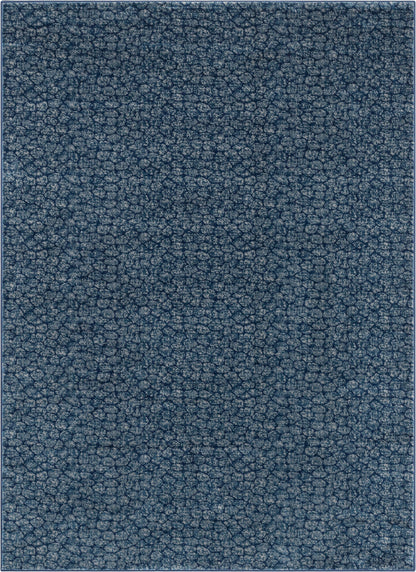 Asher Modern Pebbled Blue Soft Rug BAL-14