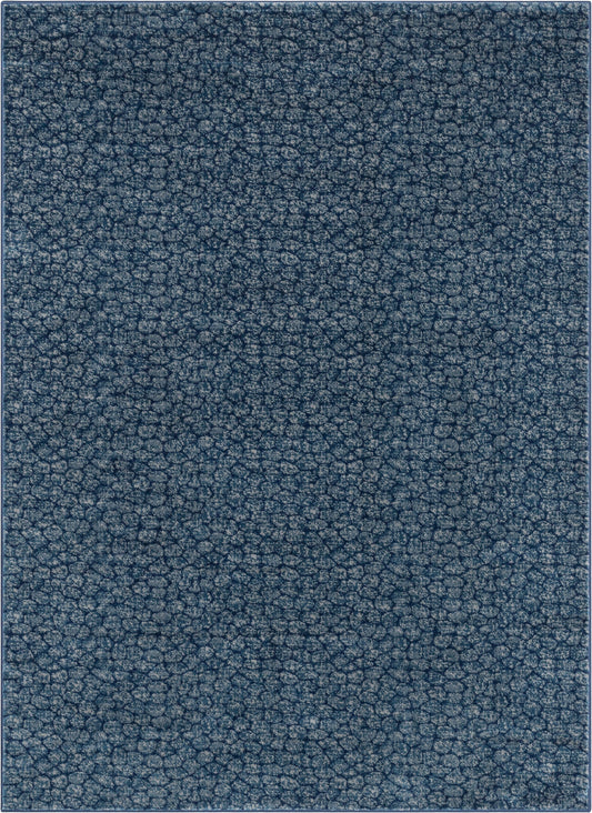 Asher Modern Pebbled Blue Soft Rug BAL-14