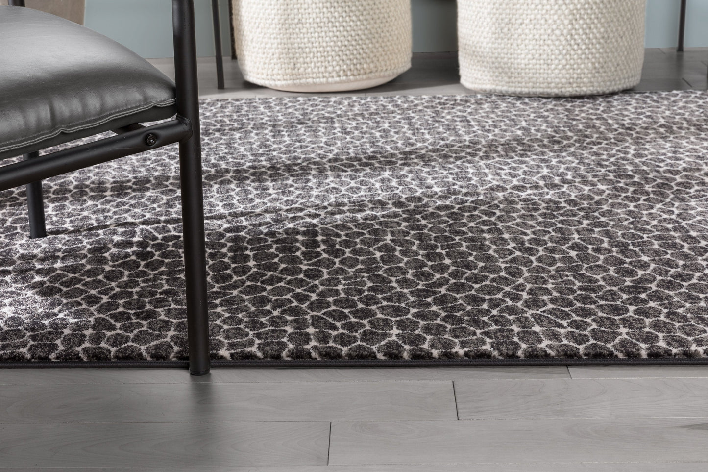 Asher Modern Pebbled Brown Soft Rug BAL-18