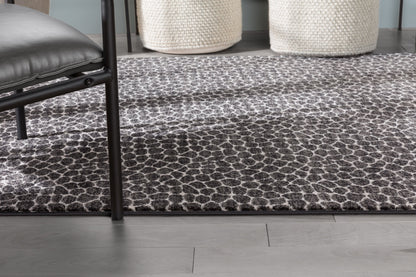 Asher Modern Pebbled Brown Soft Rug BAL-18